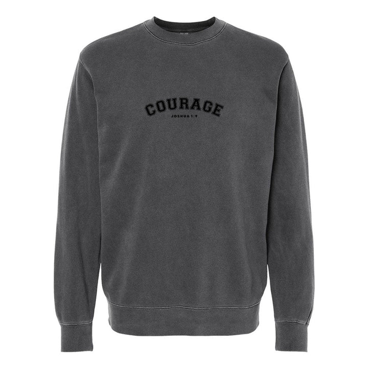 Courage Unisex Pigment - Dyed Crewneck Sweatshirt - Shepherds Shelf
