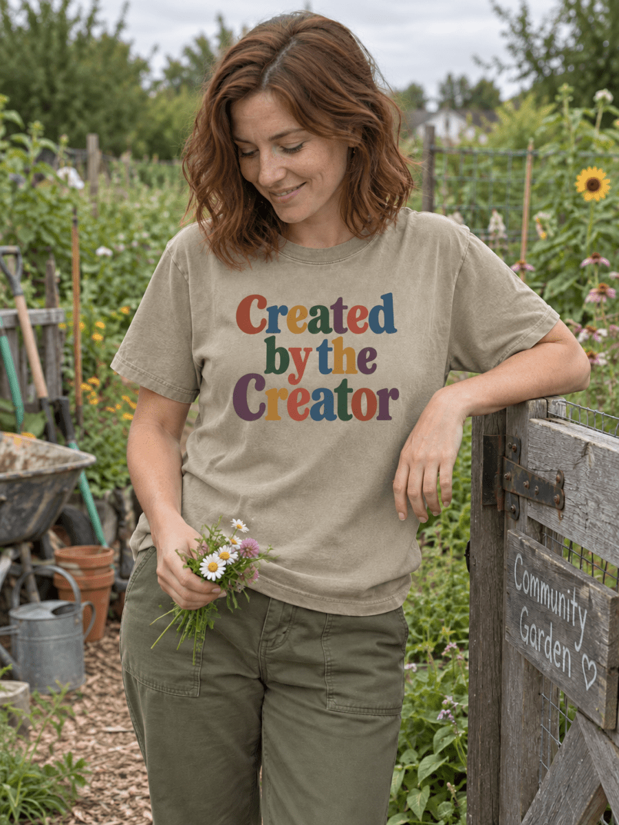 Created by the Creator Color Tee - Shepherds Shelf