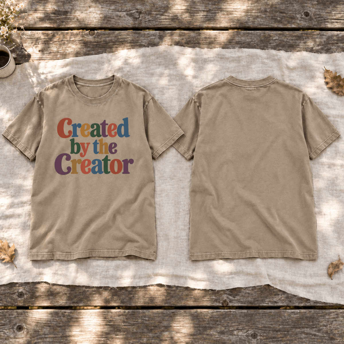 Created by the Creator Color Tee - Shepherds Shelf