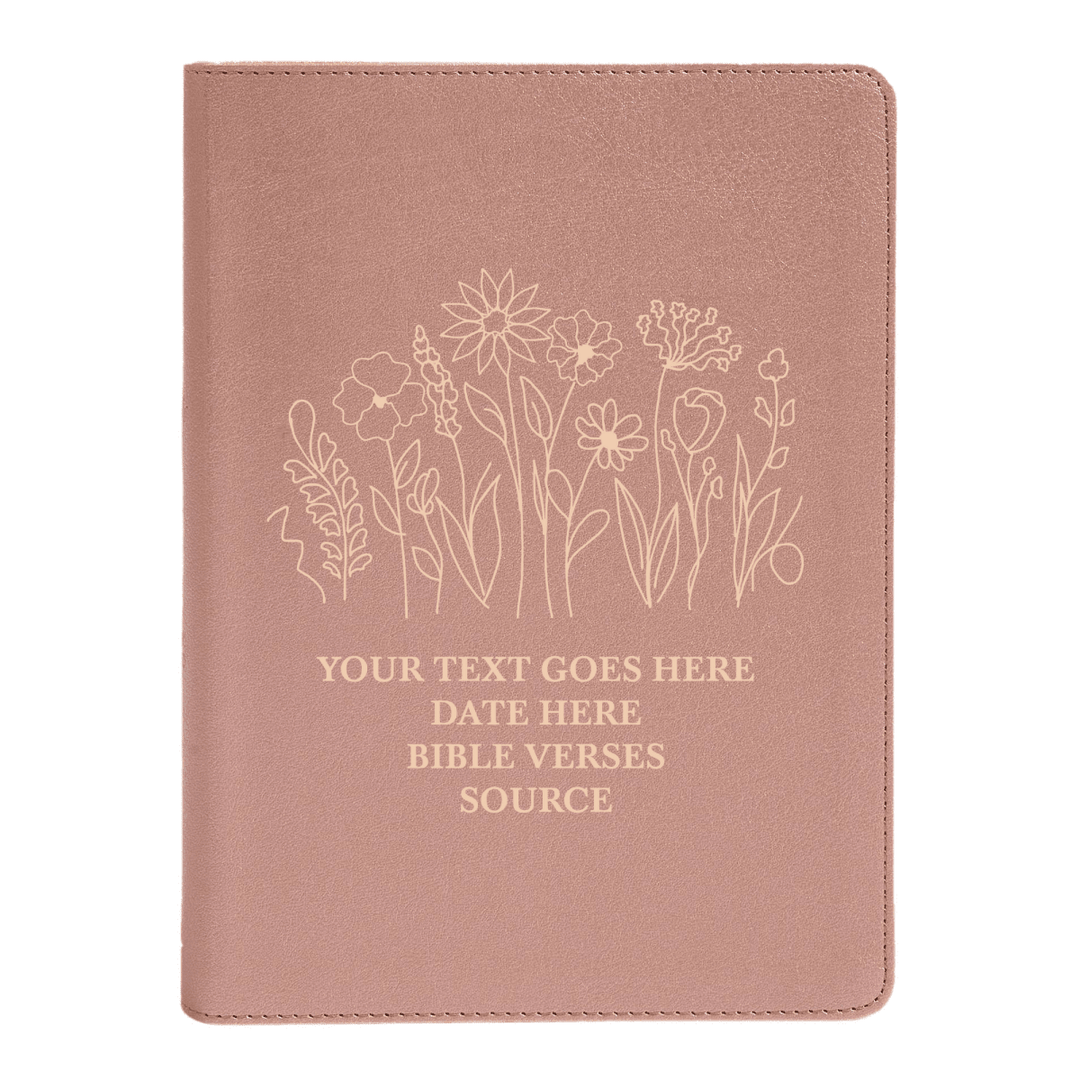 CSB She Reads Rose Gold Study Size Holy Bible Medium Print Size | Floral Collection 1 - Shepherds Shelf