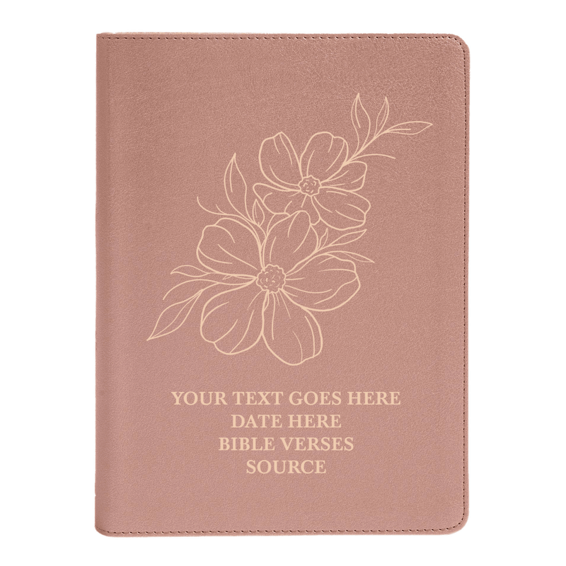 CSB She Reads Rose Gold Study Size Holy Bible Medium Print Size | Floral Collection 1
