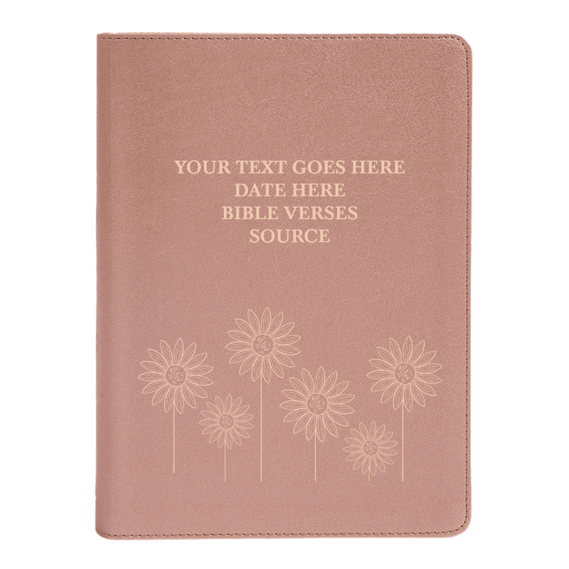 CSB She Reads Rose Gold Study Size Holy Bible Medium Print Size | Floral Collection 1