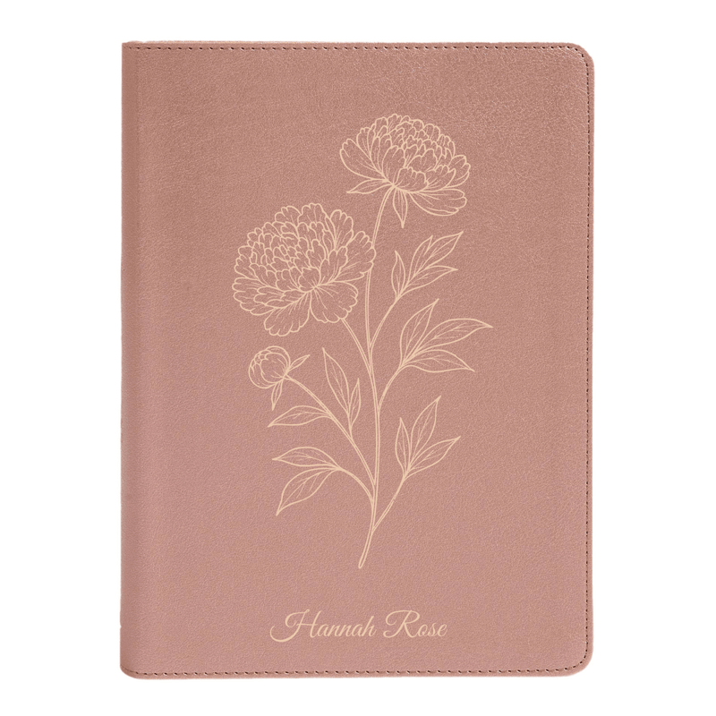 CSB She Reads Rose Gold Study Size Holy Bible Medium Print Size | Floral Collection 2