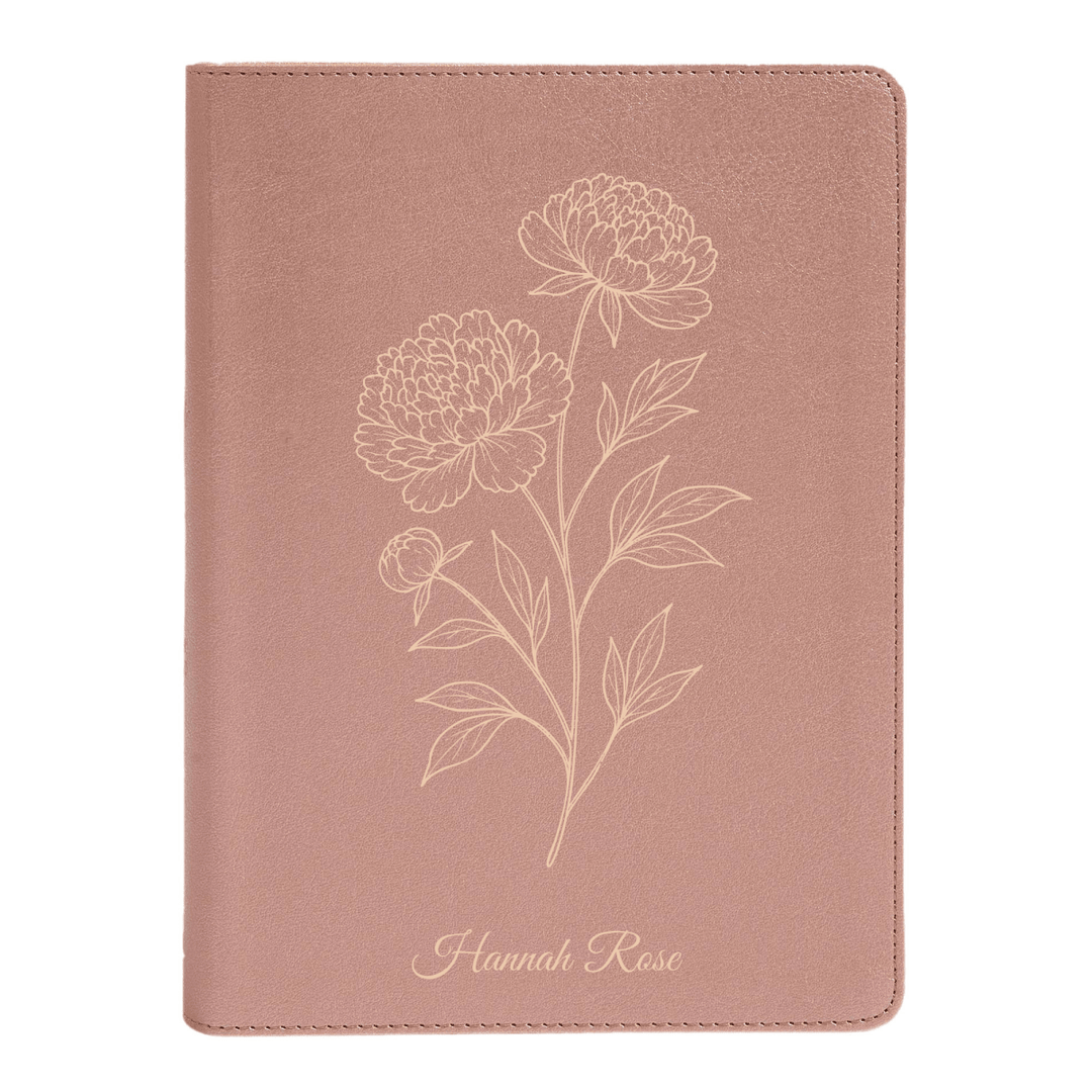 CSB She Reads Rose Gold Study Size Holy Bible Medium Print Size | Floral Collection 2 - Shepherds Shelf