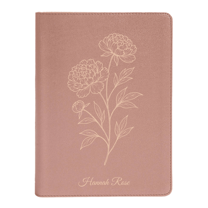 CSB She Reads Rose Gold Study Size Holy Bible Medium Print Size | Floral Collection 2 - Shepherds Shelf