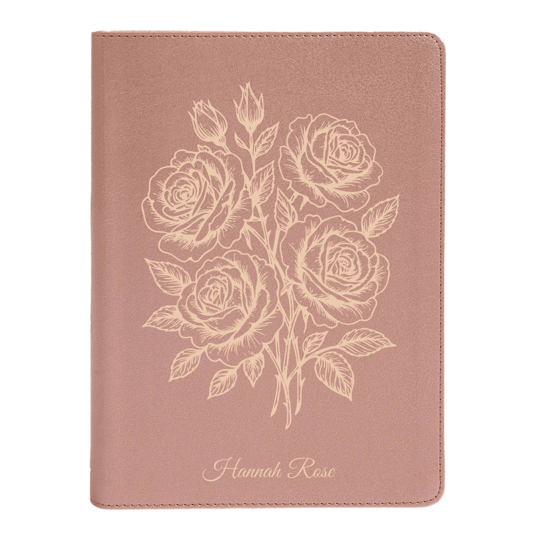 CSB She Reads Rose Gold Study Size Holy Bible Medium Print Size | Floral Collection 2 - Shepherds Shelf