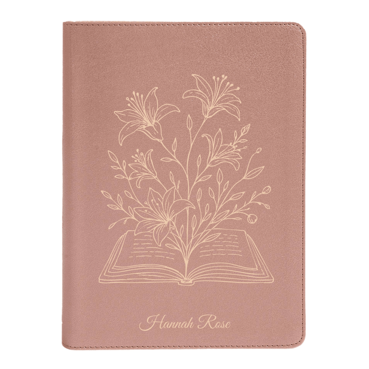 CSB She Reads Rose Gold Study Size Holy Bible Medium Print Size | Floral Collection 2 - Shepherds Shelf