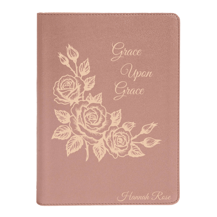 CSB She Reads Rose Gold Study Size Holy Bible Medium Print Size | Floral Collection 2 - Shepherds Shelf