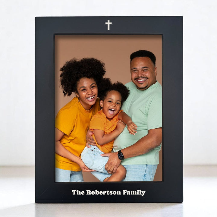 Custom Engraved Pine Wood Picture Frame – Personalized Tabletop Photo Display with Acrylic Glazing in White/Off - White | Black | Sizes: 3x5 & 5x7 - Shepherds Shelf