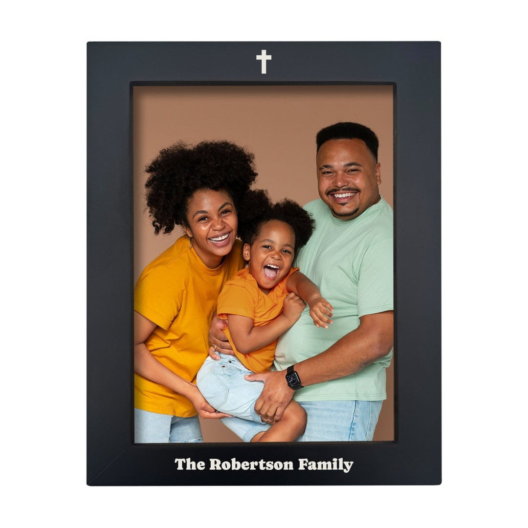 Custom Engraved Pine Wood Picture Frame – Personalized Tabletop Photo Display with Acrylic Glazing in White/Off - White | Black | Sizes: 3x5 & 5x7 - Shepherds Shelf