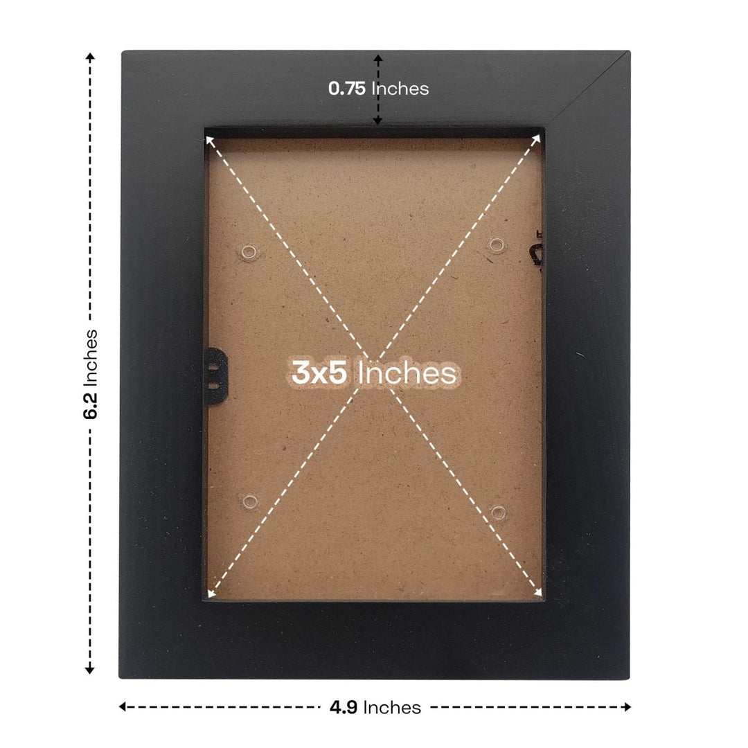Custom Engraved Pine Wood Picture Frame with Acrylic Glazing Tabletop Frame for Photo Display | Personalized in White/Off - White | Black | 3 x 5 (Small) - Shepherds Shelf