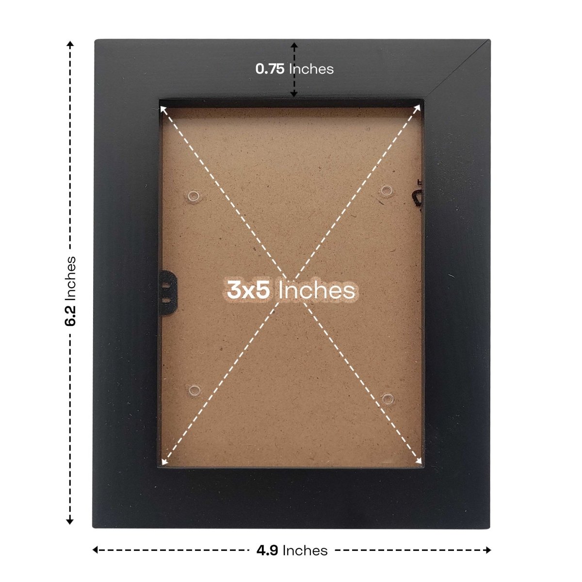 Custom Engraved Pine Wood Picture Frame with Acrylic Glazing Tabletop Frame for Photo Display | Personalized in White/Off - White | Black | 3 x 5 (Small) - Shepherds Shelf