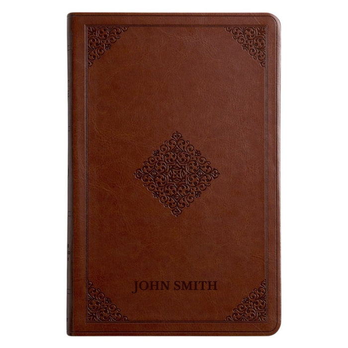ESV Tan Brown Standard Size Holy Bible Large Print