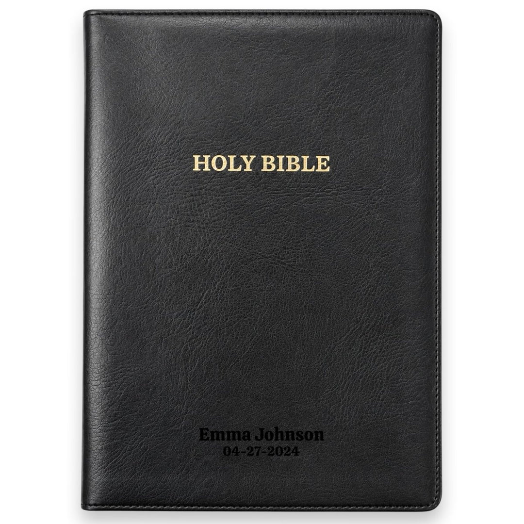 Custom KJV Center Column Reference Holy Bible Red Letter Bible | Giant Print | Faux Leather - Shepherds Shelf