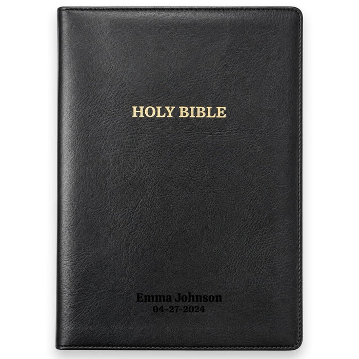 Custom KJV Center Column Reference Holy Bible Red Letter Bible | Giant Print | Faux Leather