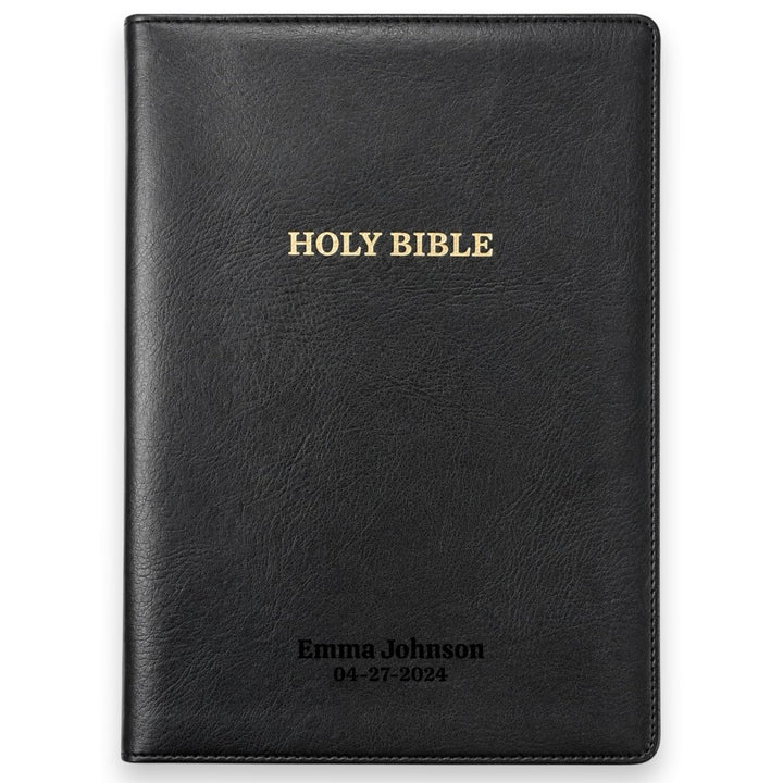 Custom KJV Center Column Reference Holy Bible Red Letter Bible | Giant Print | Faux Leather - Shepherds Shelf