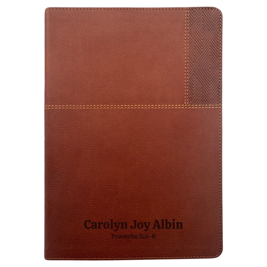 Custom NIV Center Column Reference Holy Bible Red Letter Bible | Large Print | Faux Leather - Shepherds Shelf