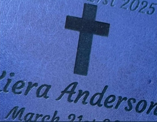 Actual personalization sample for this Bible