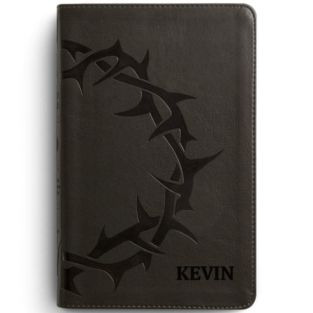 Custom Personalized Church Bible Black ESV Small Print | Crown Design - Shepherds Shelf