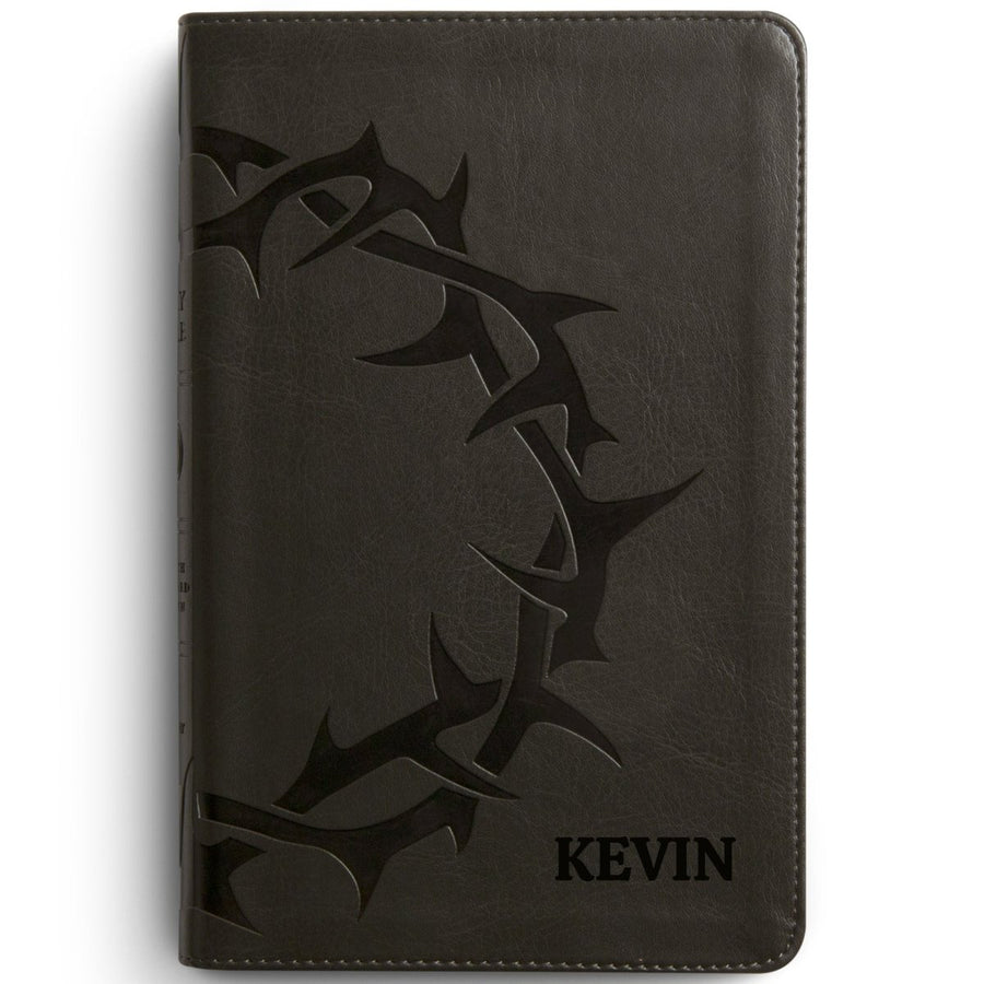 Custom Personalized Church Bible Black ESV Small Print | Crown Design - Shepherds Shelf