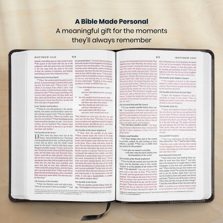 Custom Personalized Church Bible Black ESV Small Print | Crown Design - Shepherds Shelf