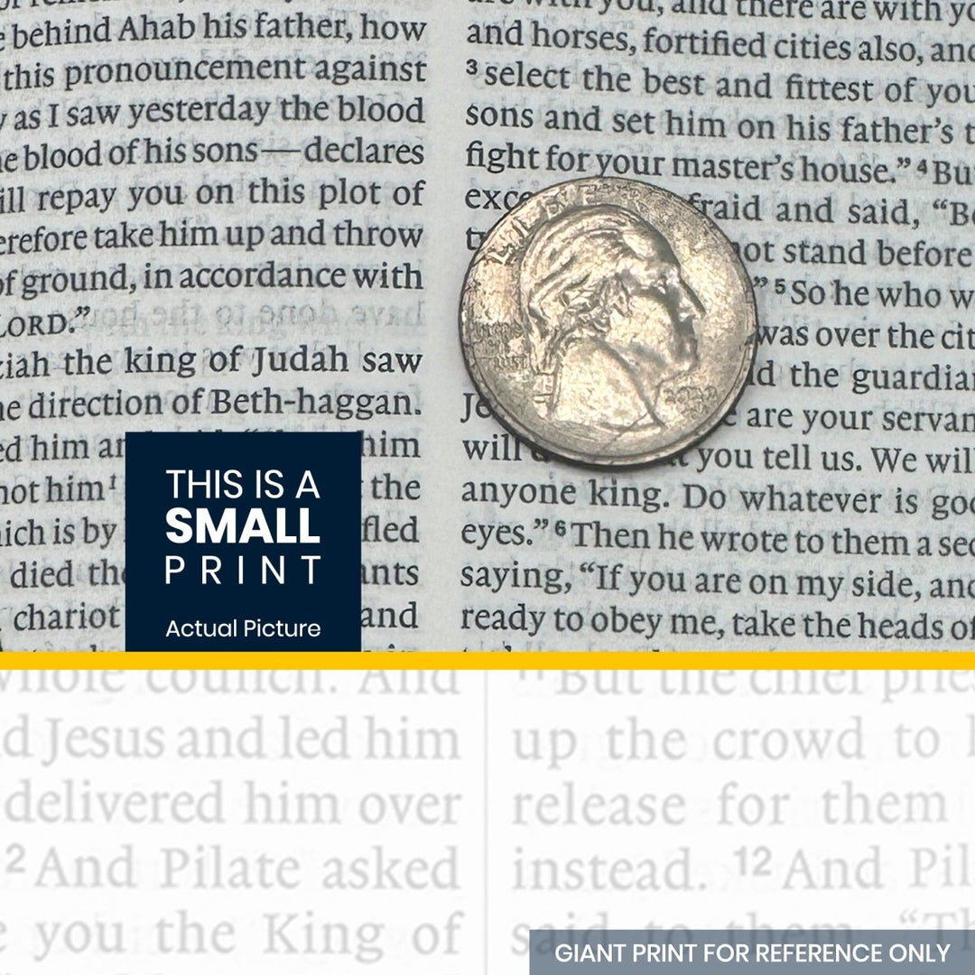 Custom Personalized Church Bible Black ESV Small Print | Crown Design - Shepherds Shelf
