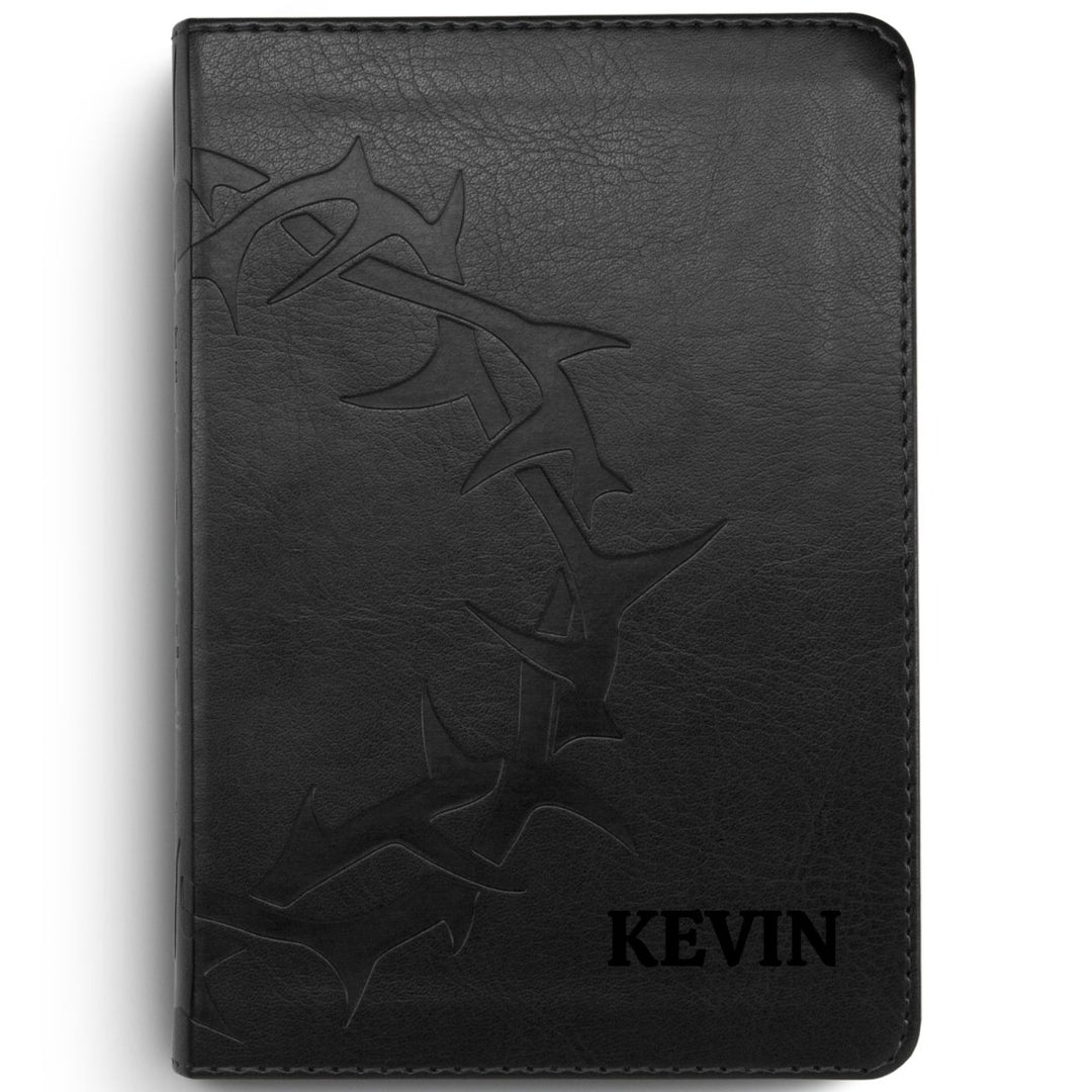 Custom Personalized Church Bible Black ESV Small Print | Crown of Thorns - Shepherds Shelf
