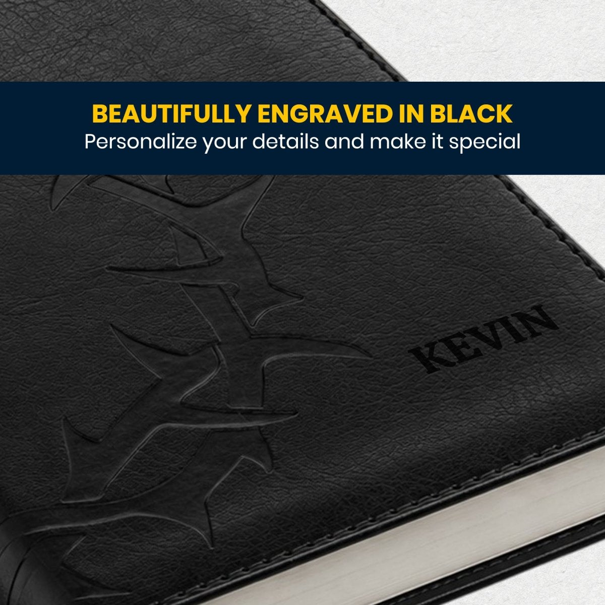 Custom Personalized Church Bible Black ESV Small Print | Crown of Thorns - Shepherds Shelf