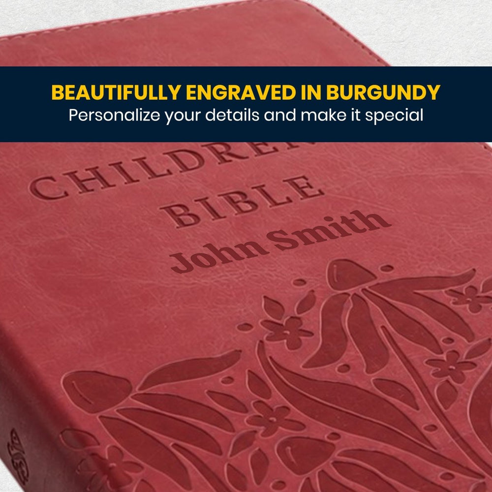 Custom Personalized Church Bible ESV Children Medium Print | Red - Shepherds Shelf
