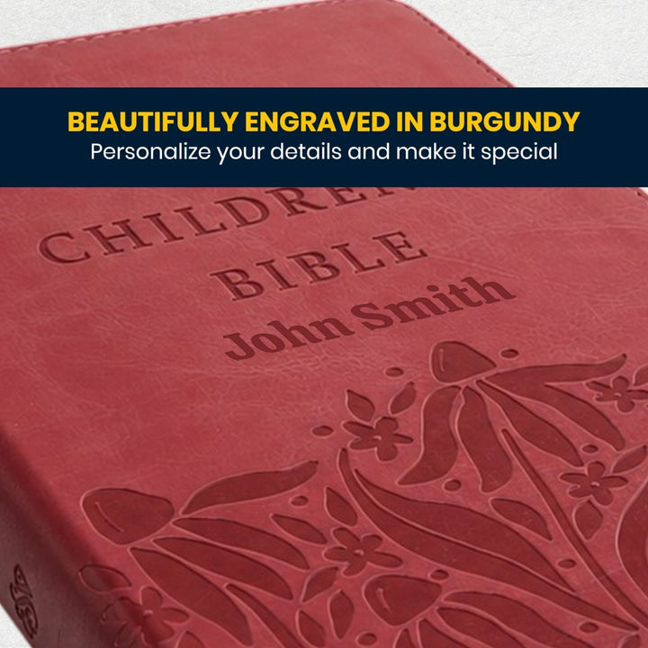 Custom Personalized Church Bible ESV Children Medium Print | Red - Shepherds Shelf