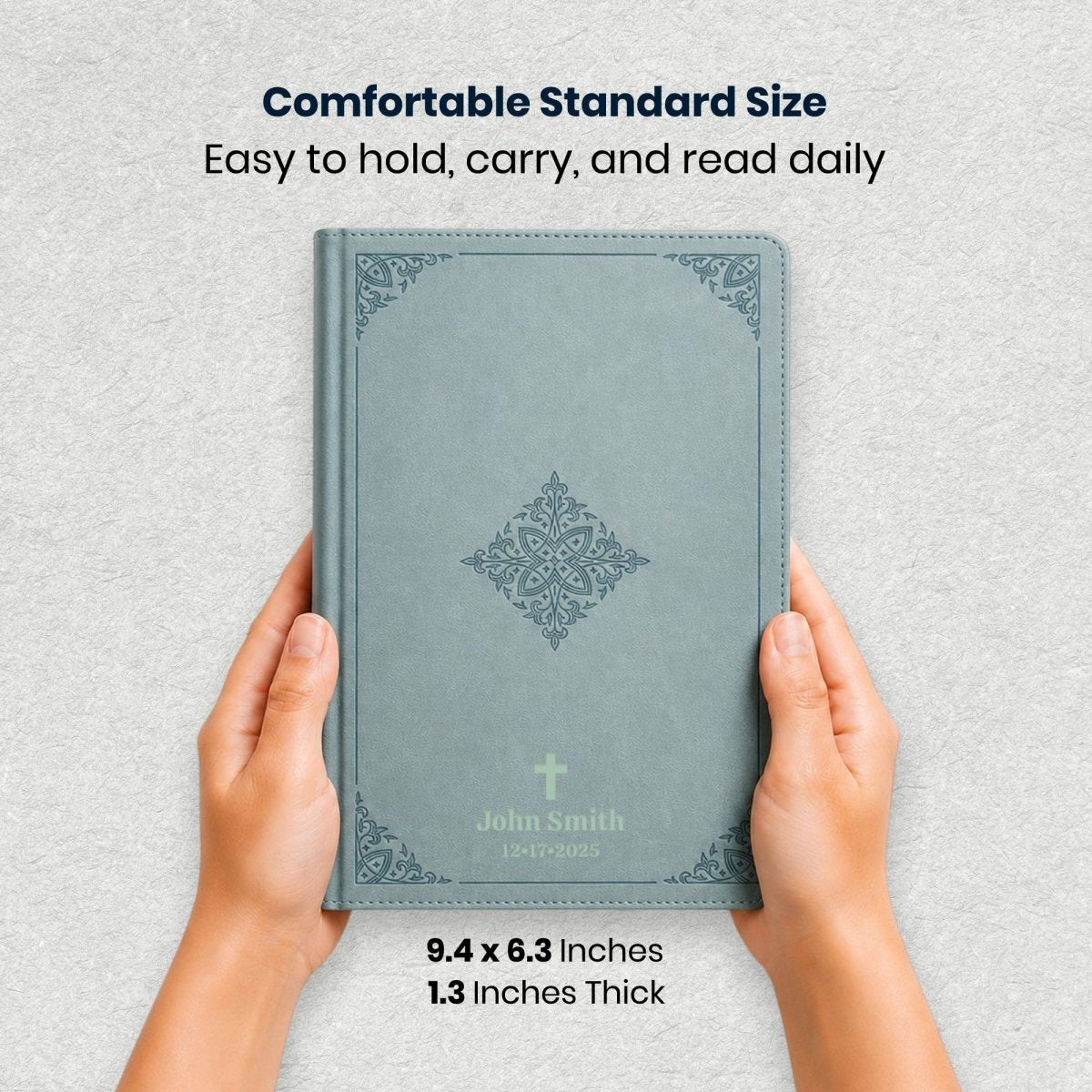 Custom Personalized Church Bible ESV Chronological Bible Medium Print | Teal - Shepherds Shelf