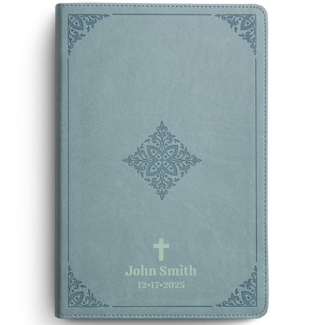 Custom Personalized Church Bible ESV Chronological Bible Medium Print | Teal - Shepherds Shelf