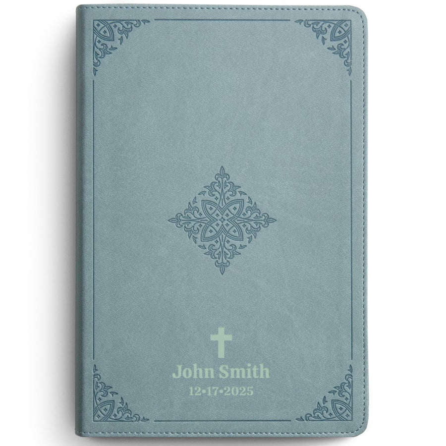 Custom Personalized Church Bible ESV Chronological Bible Medium Print | Teal - Shepherds Shelf