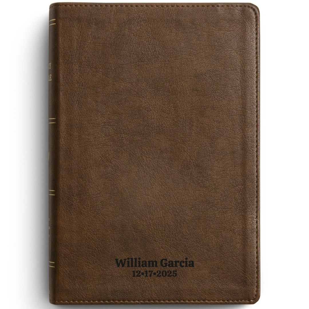Custom Personalized Church Bible ESV Dyslexia-Friendly Bible Large Print | Brown - Shepherds Shelf