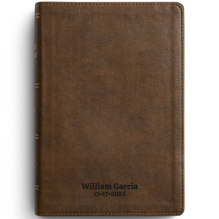 Custom Personalized Church Bible ESV Dyslexia-Friendly Bible Large Print | Brown - Shepherds Shelf