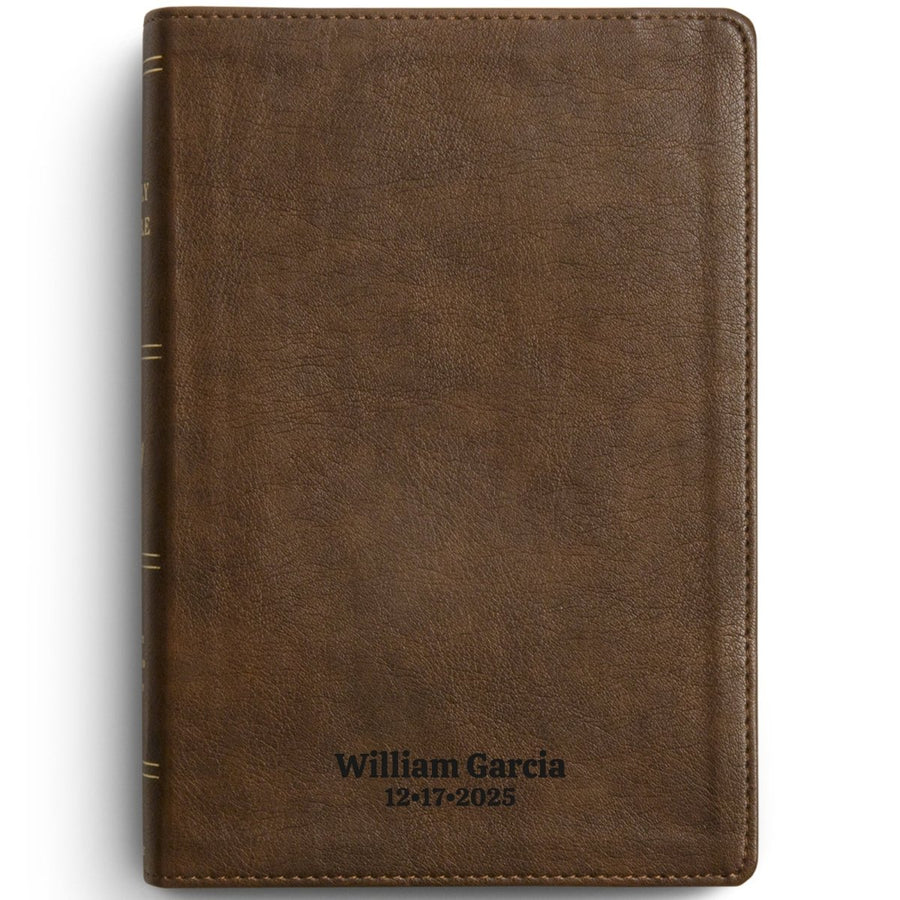 Custom Personalized Church Bible ESV Dyslexia-Friendly Bible Large Print | Brown - Shepherds Shelf