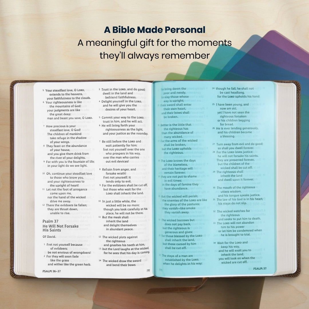 Custom Personalized Church Bible ESV Dyslexia-Friendly Bible Large Print | Brown - Shepherds Shelf