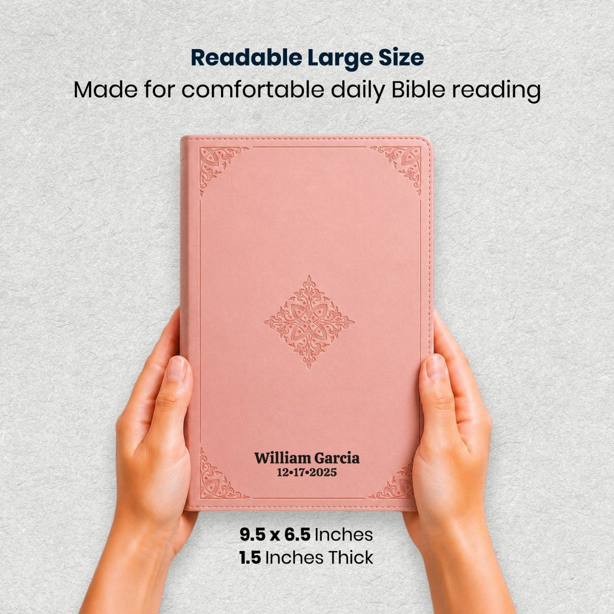Custom Personalized Church Bible ESV Dyslexia-Friendly Bible Large Print | Pink - Shepherds Shelf
