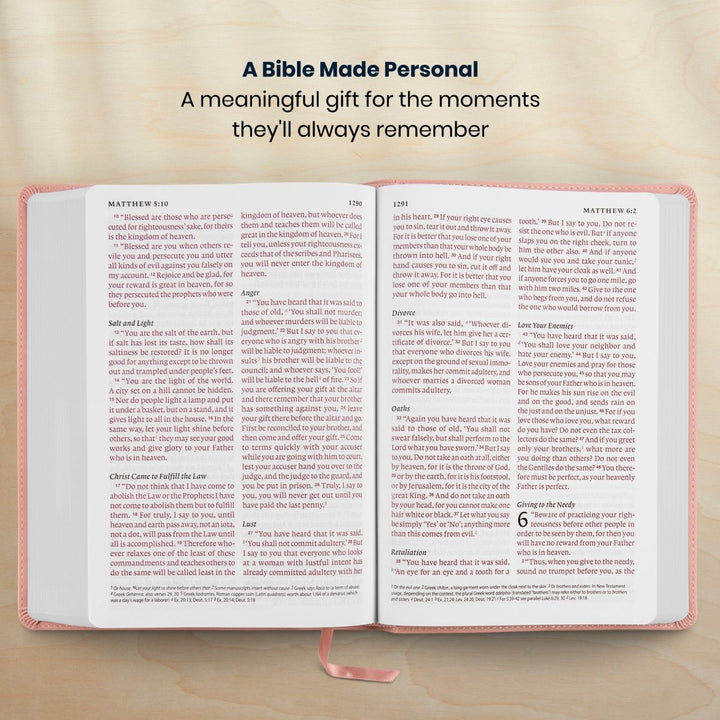 Custom Personalized Church Bible ESV Giant Print | Pink - Shepherds Shelf