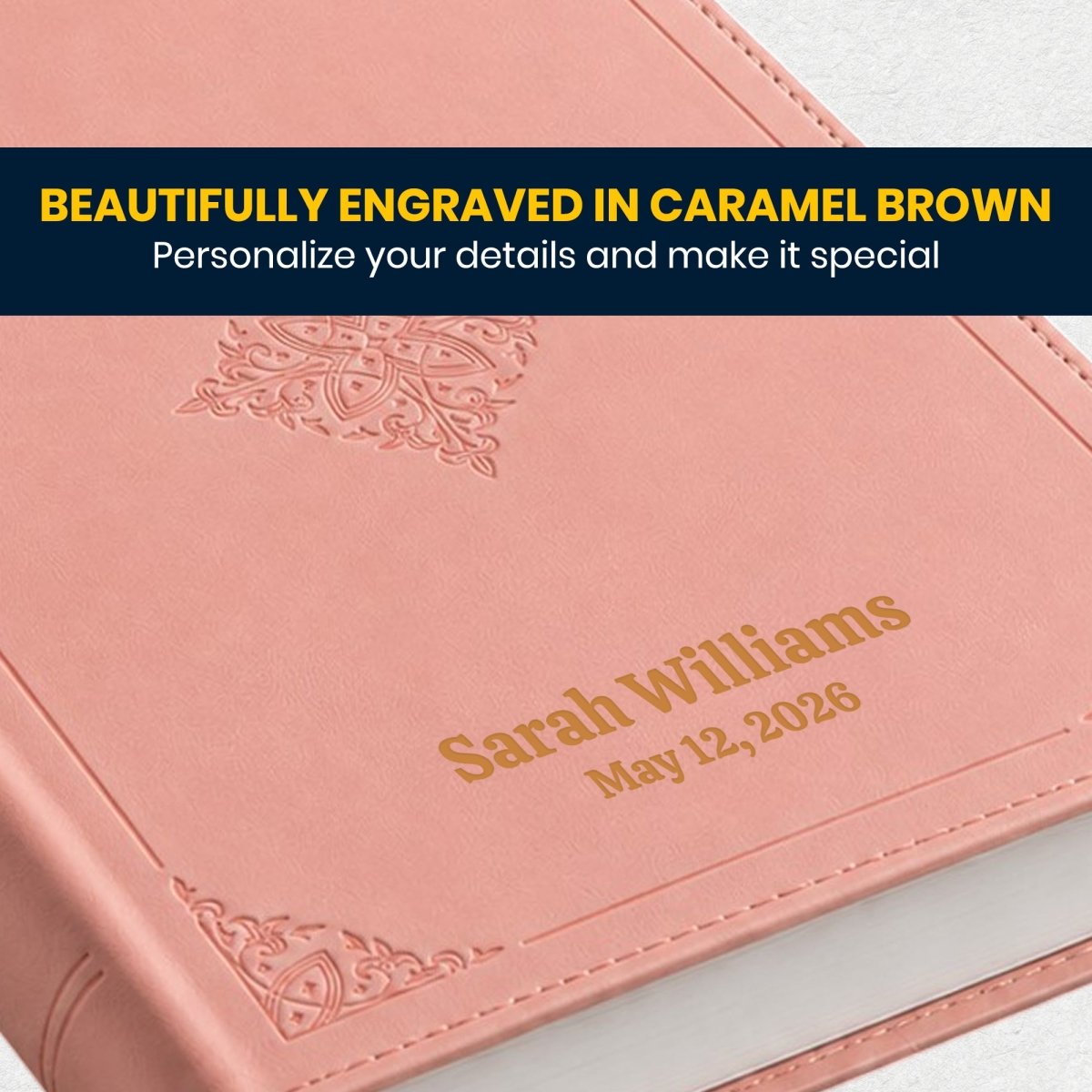 Custom Personalized Church Bible ESV Giant Print | Pink - Shepherds Shelf