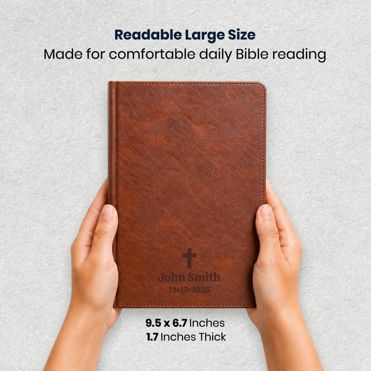 Custom Personalized Church Bible ESV Men's Study Bible Small Print | Brown - Shepherds Shelf
