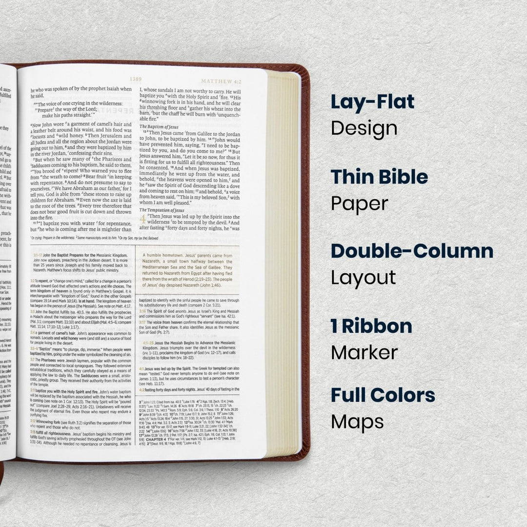 Custom Personalized Church Bible ESV Men's Study Bible Small Print | Brown - Shepherds Shelf