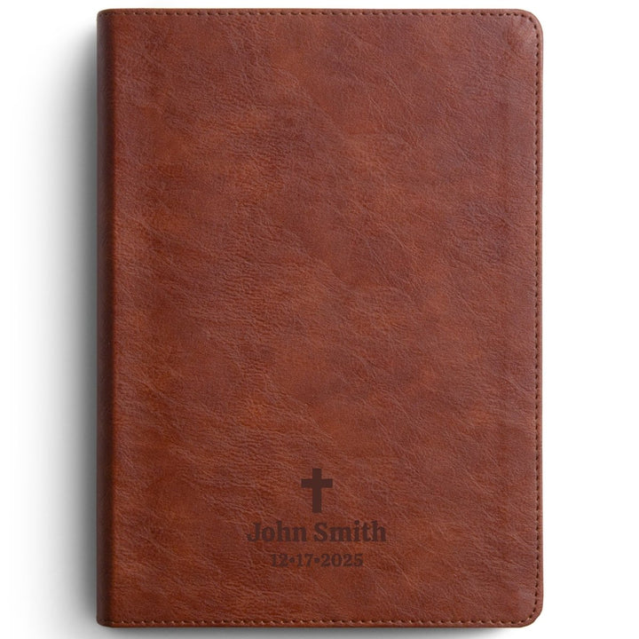 Custom Personalized Church Bible ESV Men's Study Bible Small Print | Brown - Shepherds Shelf