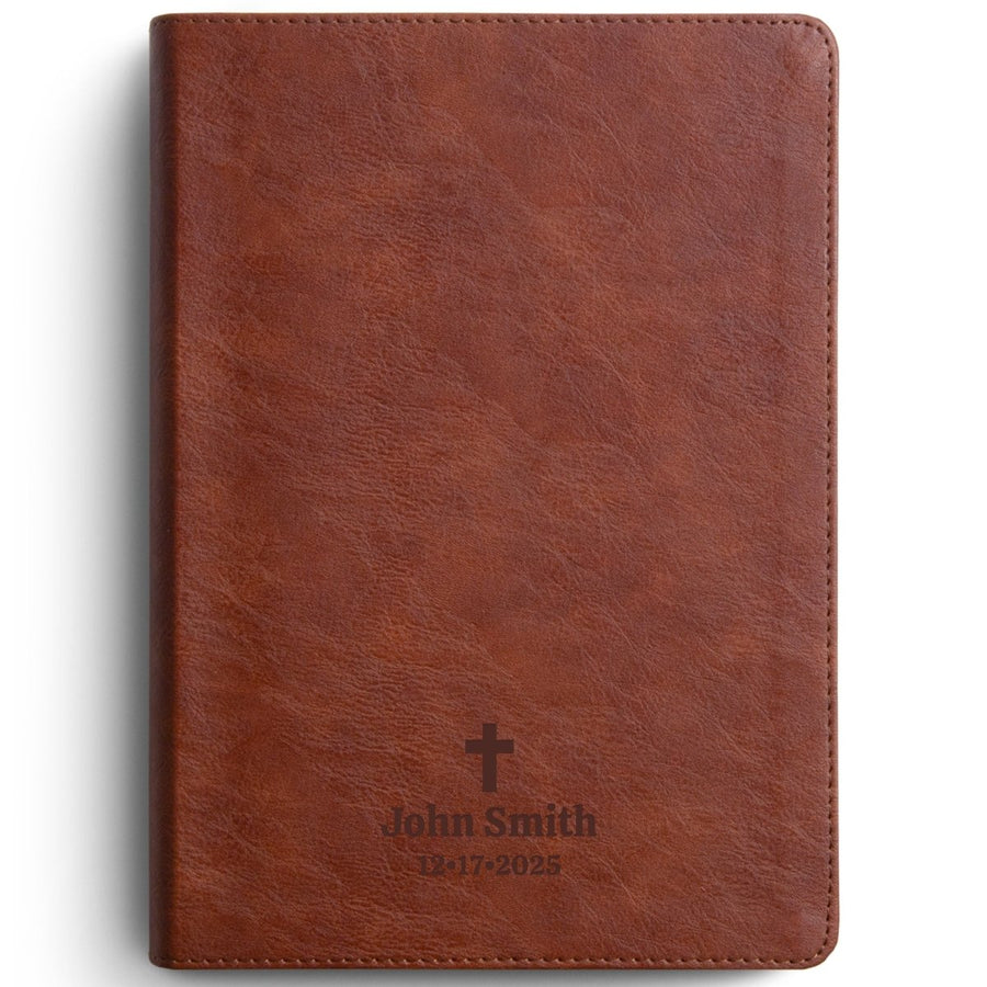 Custom Personalized Church Bible ESV Men's Study Bible Small Print | Brown - Shepherds Shelf
