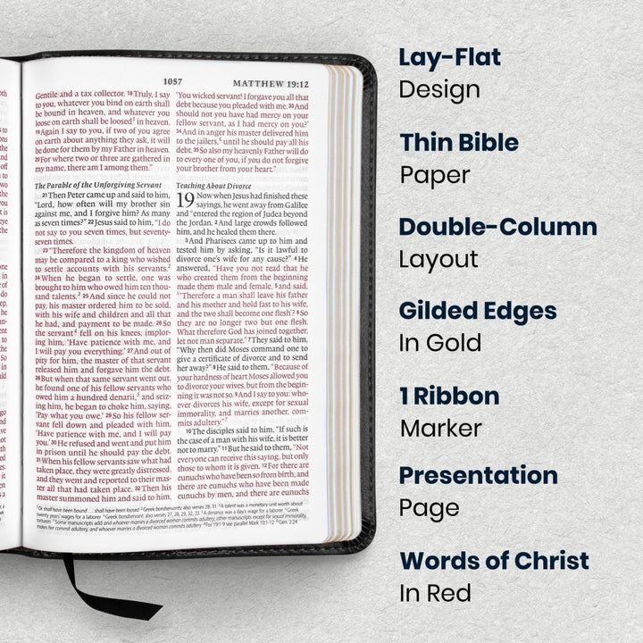 Custom Personalized Church Bible ESV Small Print | Black - Shepherds Shelf
