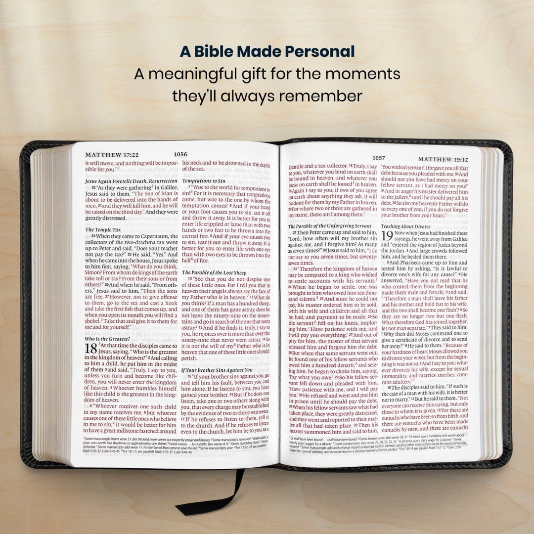 Custom Personalized Church Bible ESV Small Print | Black - Shepherds Shelf