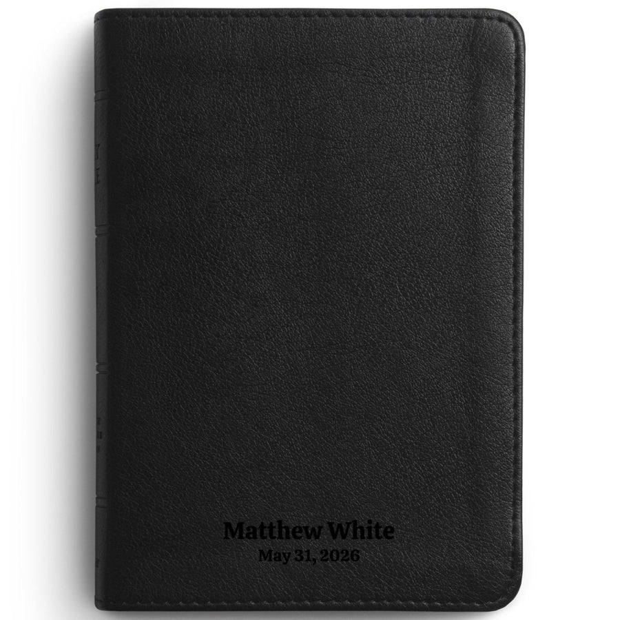 Custom Personalized Church Bible ESV Small Print | Black - Shepherds Shelf