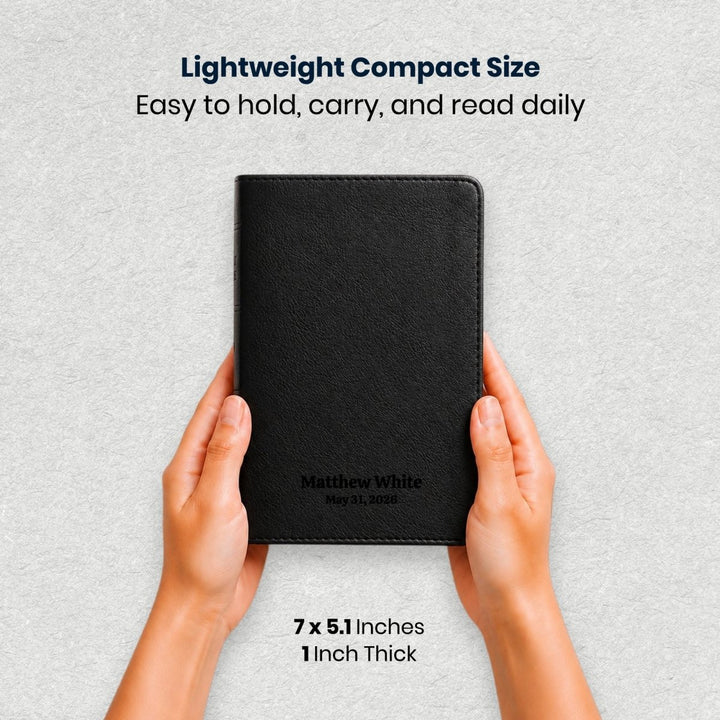 Custom Personalized Church Bible ESV Small Print | Black - Shepherds Shelf