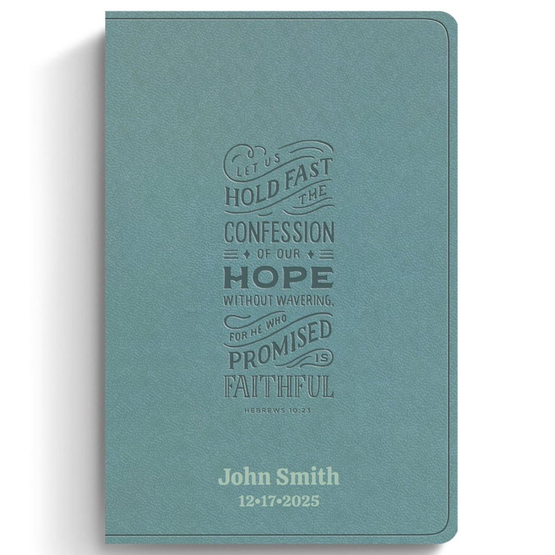 Custom Personalized Church Bible ESV Thinline Bible Large Print | Aqua Teal - Shepherds Shelf