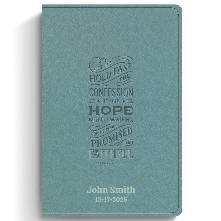 Custom Personalized Church Bible ESV Thinline Bible Large Print | Aqua Teal - Shepherds Shelf